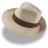 Hat linen trilby